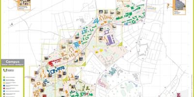地図ボルドーの学校