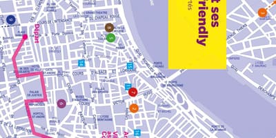 地図ボルドーのゲイ-地図