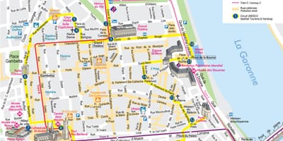 ボルドー市センター地図
