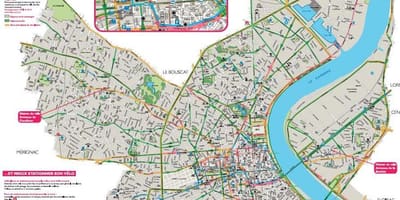 地図のボルドーバ