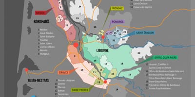 ボルドーワインカンの地図