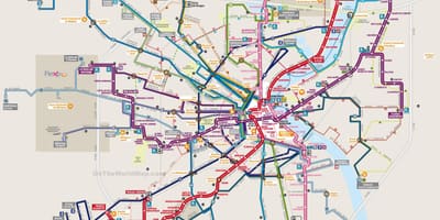 地図ボルドーの乗継