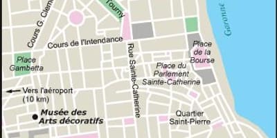 地図ボルドーの庭