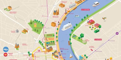 ボルドーの魅力を地図